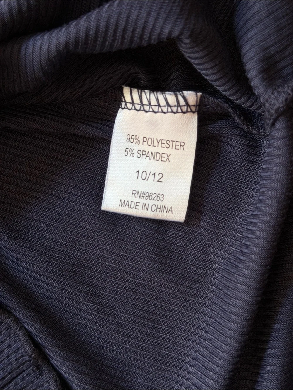 4/$25 Girls Ribbed  V-Neck Long Sleeve Top - Blue, White, Navy  Size 10/12